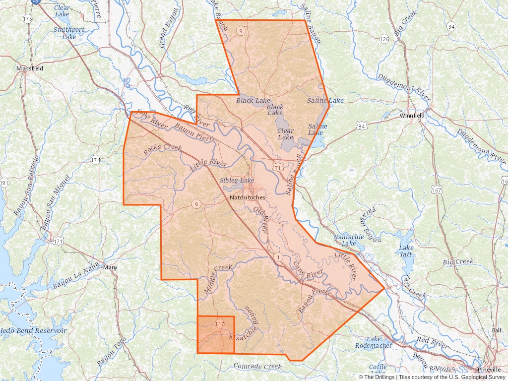 Oil and Gas In T.5N, R.8W, Louisiana P.M. | The Drillings™