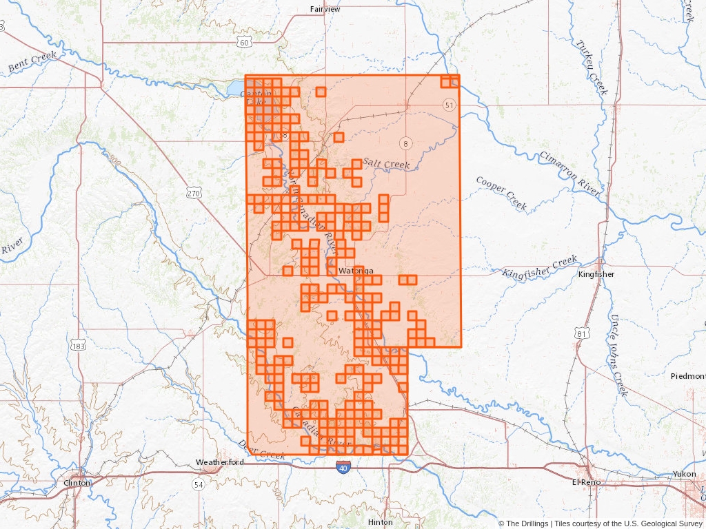 Oil and Gas In Blaine County, Oklahoma | The Drillings™