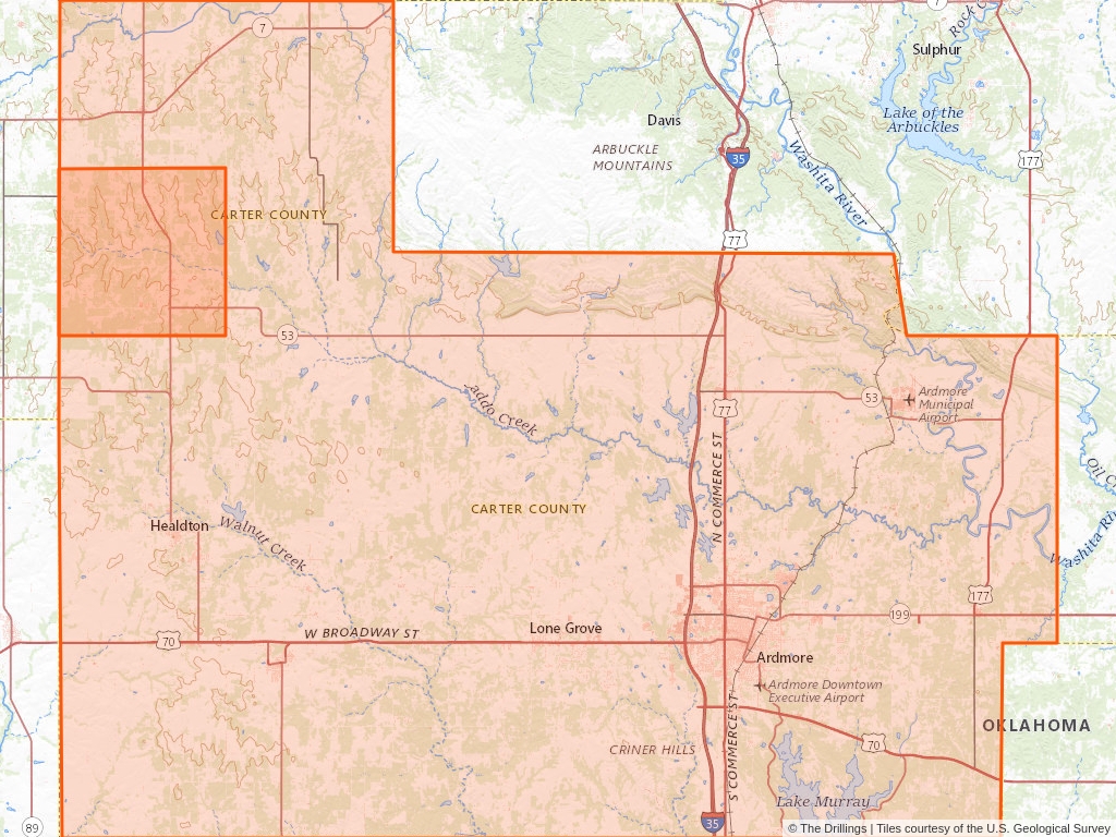 Oil and Gas In T.2S, R.3W, Indian P.M. | The Drillings™