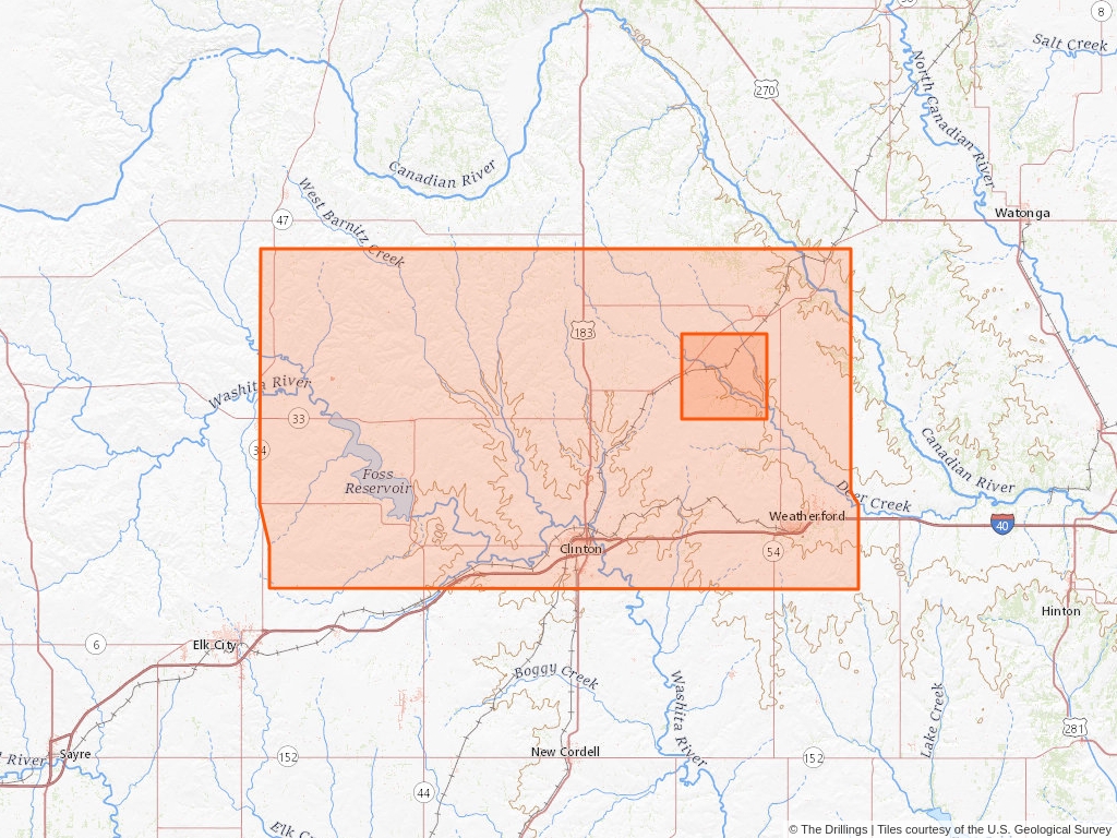 Oil and Gas In T.14N, R.15W, Indian P.M. | The Drillings™