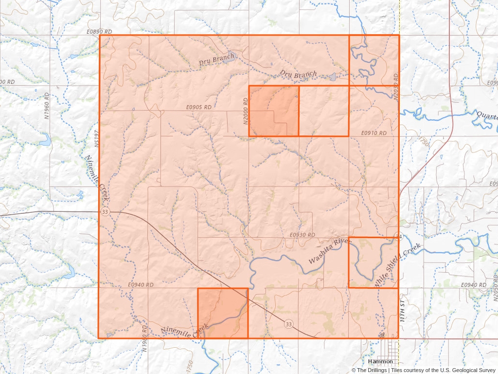 Oil and Gas In T.14N, R.21W, Indian P.M. | The Drillings™