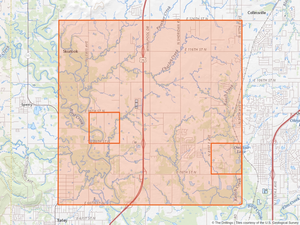 Oil and Gas In T.21N, R.13E, Indian P.M. | The Drillings™